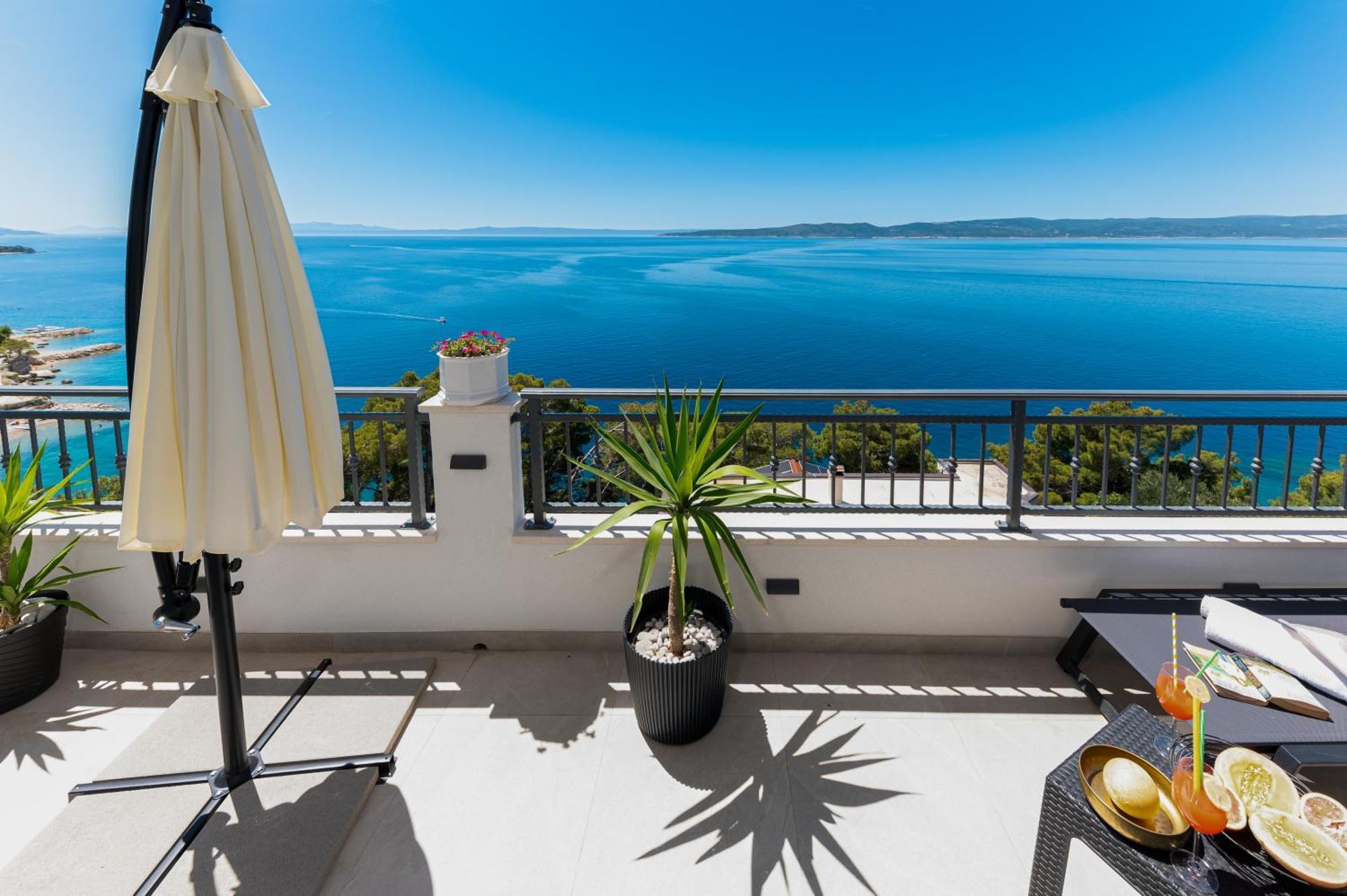 Seaview Apartments Nives Brela Rum bild